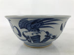Japanese Porcelain Donburi Bowl Soba Udon Noodle Soup Blue White Sometsuke Y407