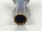 Japanese Porcelain Flower Vase Ikebana Kabin Crane Neck Karatsu Glaze Blue FK167
