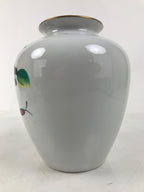 Japanese Porcelain Flower Vase Ikebana Kabin Peony White Red Hand-Painted FK176
