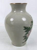 Japanese Porcelain Flower Vase Ikebana Kabin Peony White Red Hand-Painted FK182