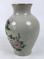 Japanese Porcelain Flower Vase Ikebana Kabin Peony White Red Hand-Painted FK182