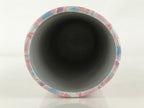 Japanese Porcelain Flower Vase Kabin Floral Pattern Ikebana Pink FK20