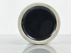 Japanese Porcelain Flower Vase Vtg Ikebana Kabin Glossy Black Cylinder FK234