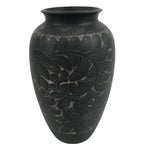 Japanese Porcelain Flower Vase Vtg Ikebana Kabin Gray FK143
