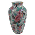 Japanese Porcelain Flower Vase Vtg Ikebana Kabin Pink Camellia Tsubaki FK132