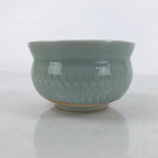 Japanese Porcelain Green Tea Bowl Matcha Chawan Vtg Celadon Seiji Blue CHB77