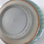 Japanese Porcelain Green Tea Bowl Matcha Chawan Vtg Celadon Seiji Blue CHB77