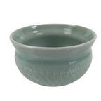 Japanese Porcelain Green Tea Bowl Matcha Chawan Vtg Celadon Seiji Blue CHB77