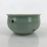 Japanese Porcelain Green Tea Bowl Matcha Chawan Vtg Celadon Seiji Blue CHB91