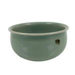 Japanese Porcelain Green Tea Bowl Matcha Chawan Vtg Celadon Seiji Blue CHB91