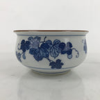 Japanese Porcelain Green Tea Bowl Matcha Chawan Vtg White Blue Sometsuke CHB93