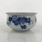 Japanese Porcelain Green Tea Bowl Matcha Chawan Vtg White Blue Sometsuke CHB93