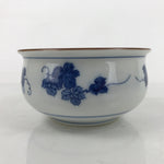 Japanese Porcelain Green Tea Bowl Matcha Chawan Vtg White Blue Sometsuke CHB93