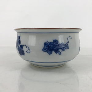 Japanese Porcelain Green Tea Bowl Matcha Chawan Vtg White Blue Sometsuke CHB93