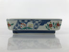 Japanese Porcelain Imari Small Plate Kozara Vtg Sashimi Blue Red Flowers PY931