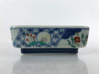 Japanese Porcelain Imari Small Plate Kozara Vtg Sashimi Blue Red Flowers PY934