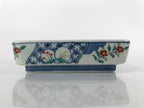 Japanese Porcelain Imari Small Plate Kozara Vtg Sashimi Blue Red Flowers PY938