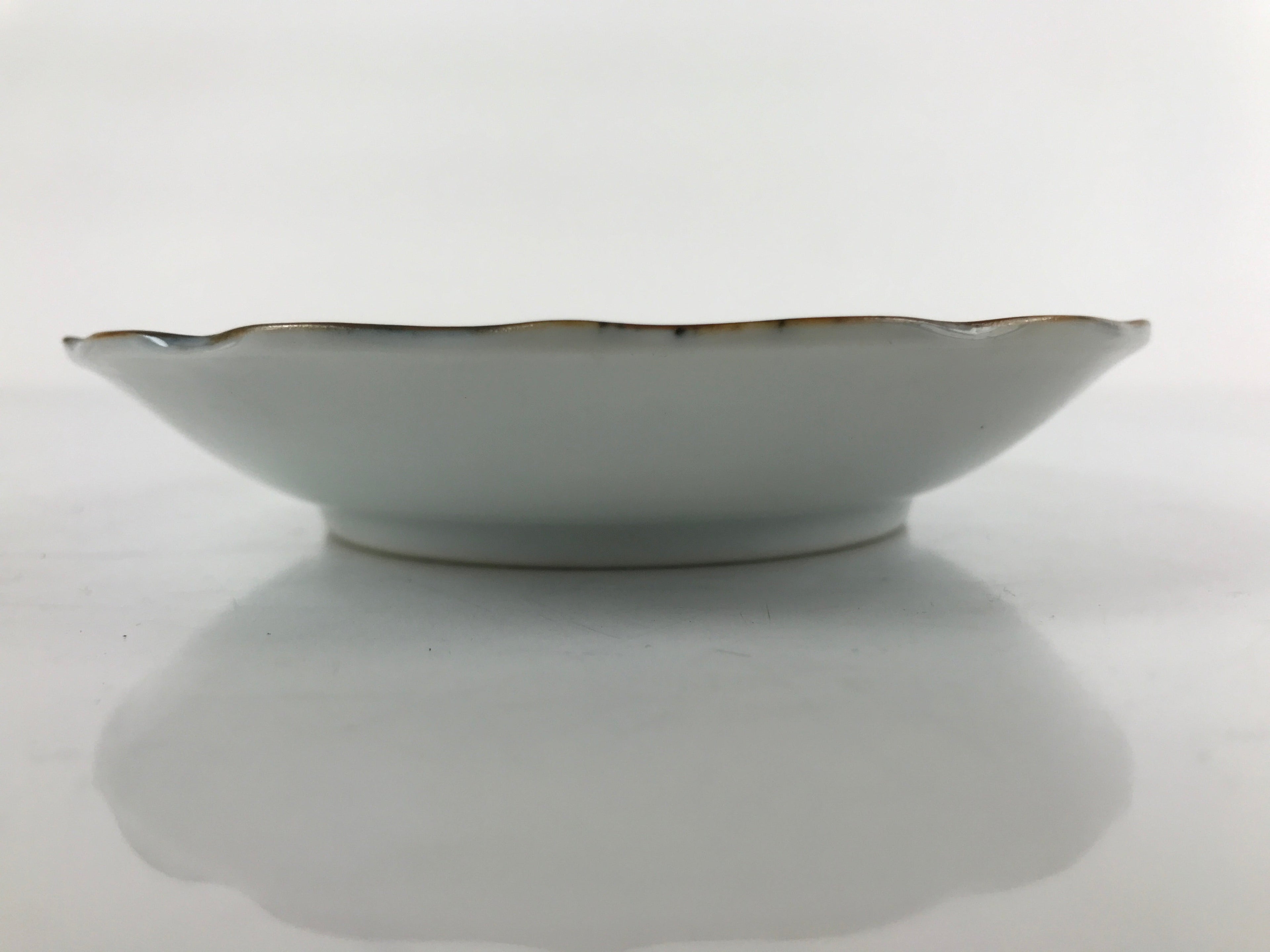 Japanese Porcelain Imari Small Plate Kozara Vtg Sometsuke Scenery Blue PY674