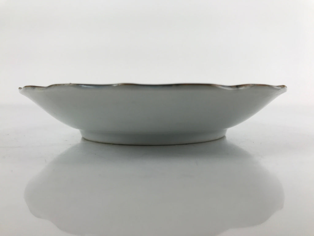 Japanese Porcelain Imari Small Plate Kozara Vtg Sometsuke Scenery Blue PY674