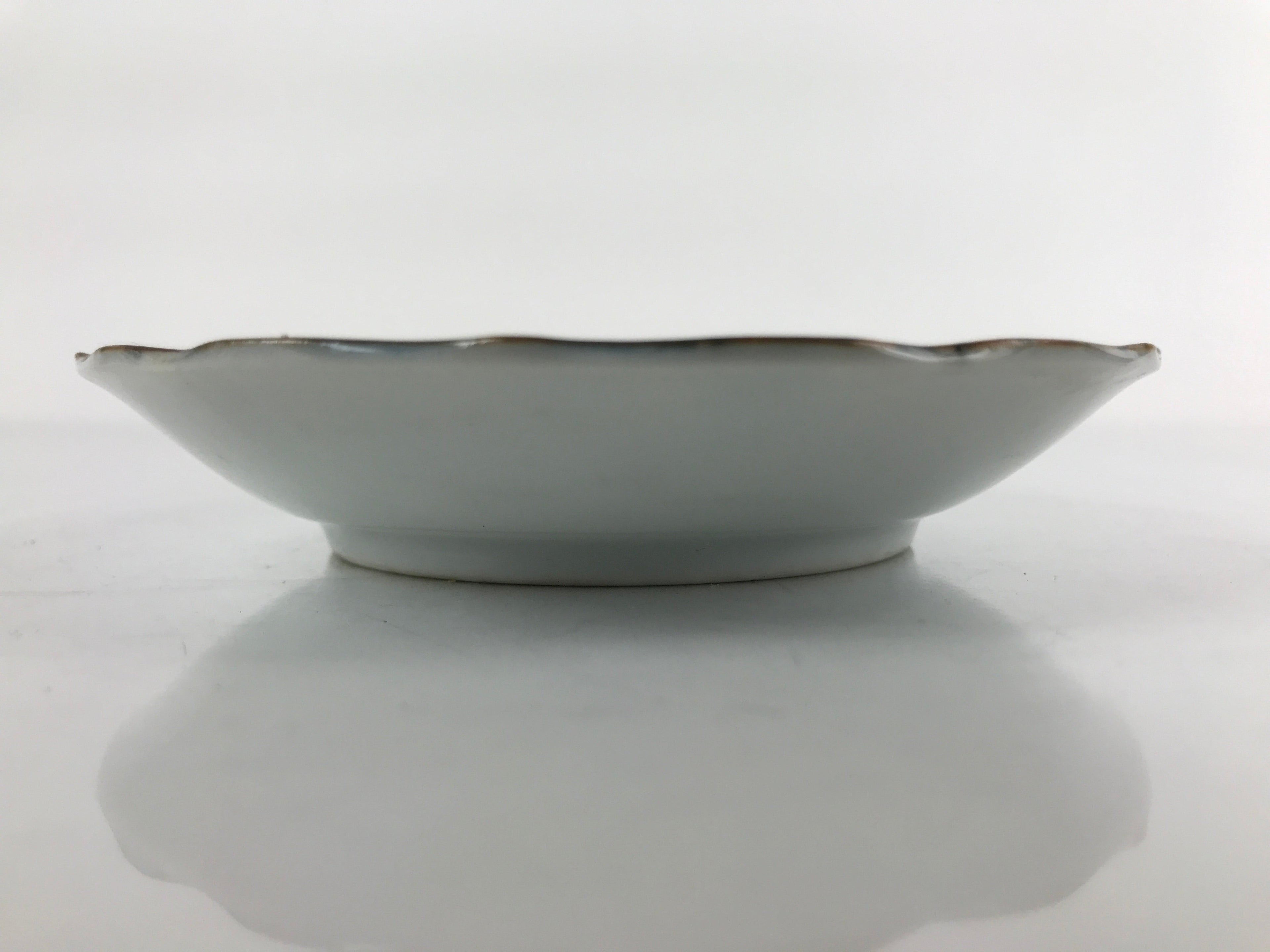 Japanese Porcelain Imari Small Plate Kozara Vtg Sometsuke Scenery Blue PY674