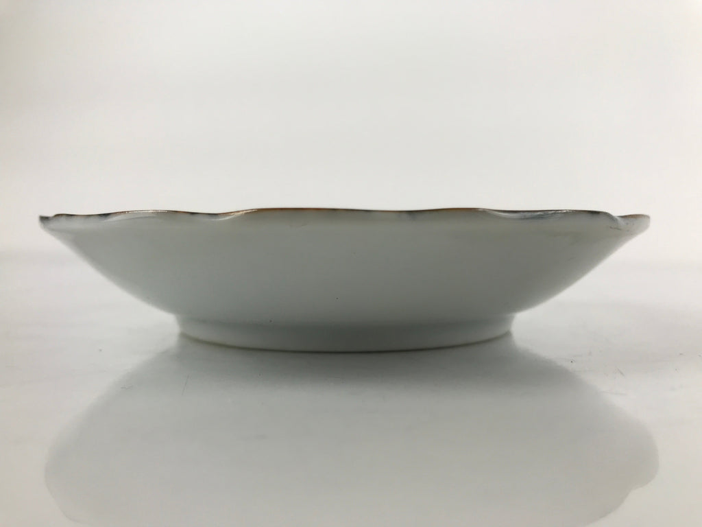 Japanese Porcelain Imari Small Plate Kozara Vtg Sometsuke Scenery Blue PY676