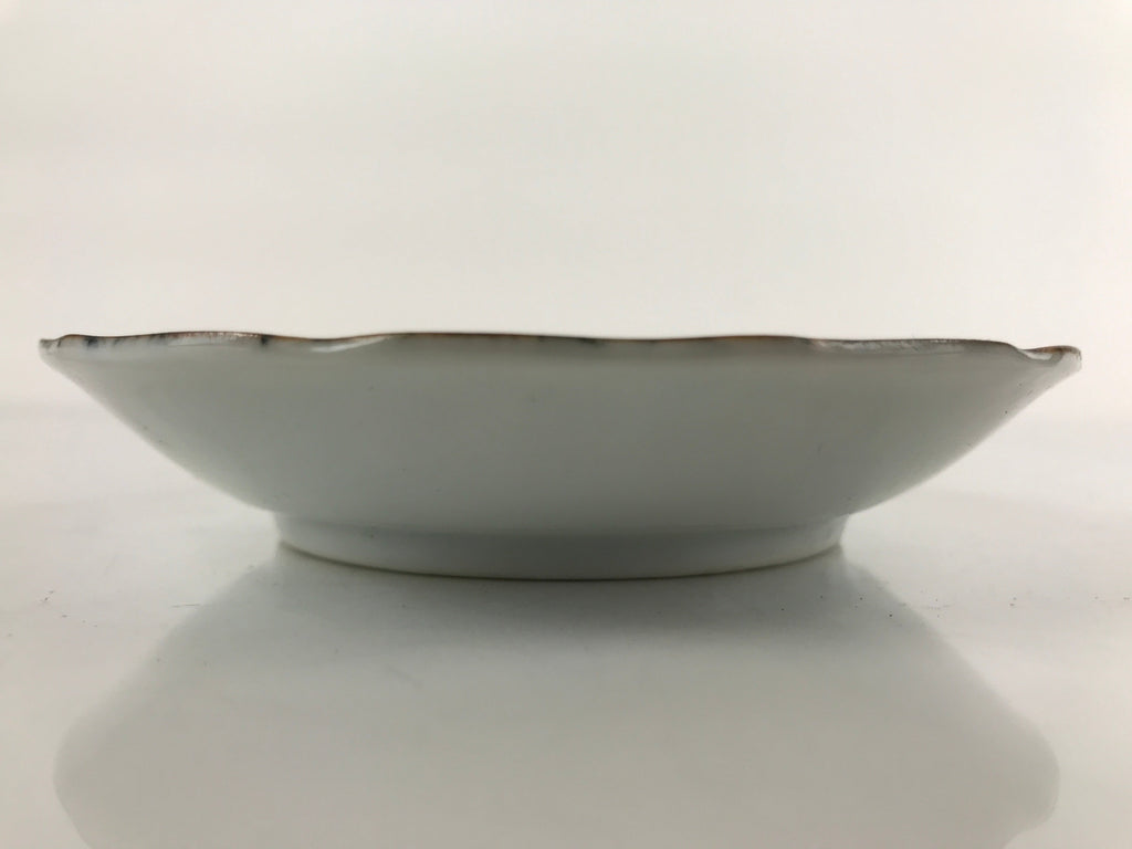 Japanese Porcelain Imari Small Plate Kozara Vtg Sometsuke Scenery Blue PY678
