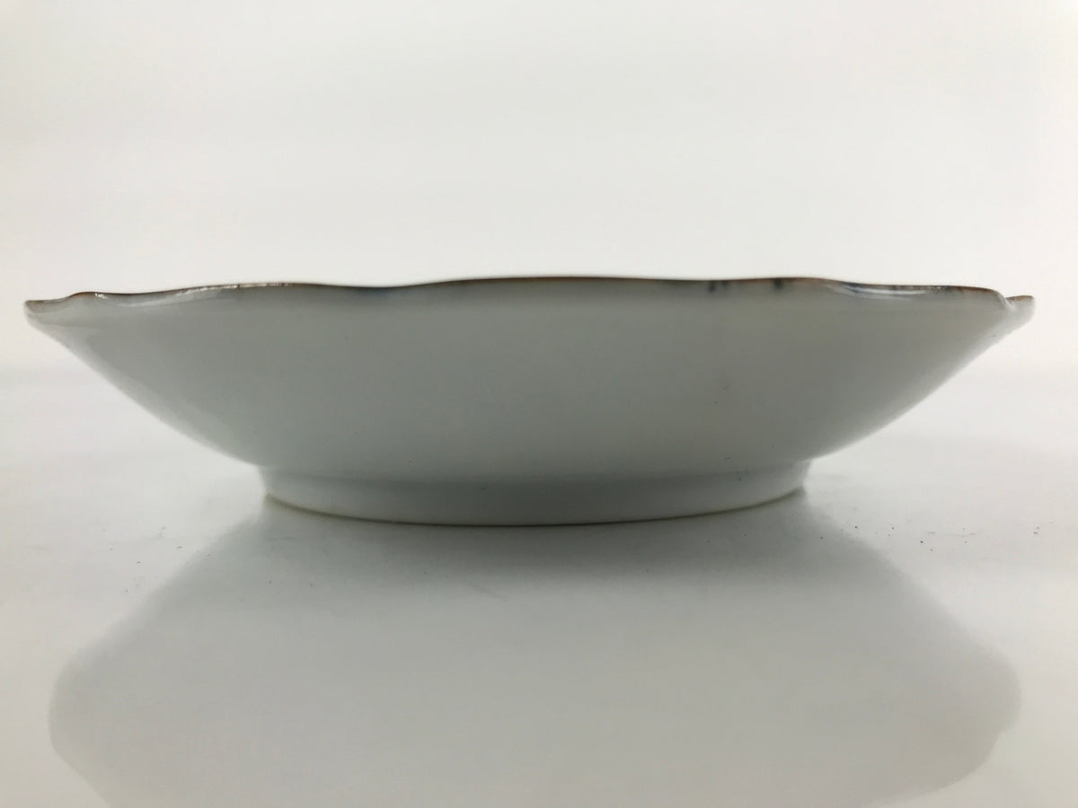Japanese Porcelain Imari Small Plate Kozara Vtg Sometsuke Scenery Blue PY678