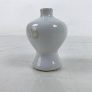 Japanese Porcelain Kamidana Sake Bottle Vtg Shinto Shrine Tokkuri White BA467