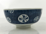 Japanese Porcelain Large Donburi Bowl Sometsuke Vtg Blue White Floral Dish Y198