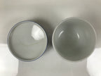 Japanese Porcelain Lidded Bowl Mushiwan Vtg White Blue Horse Boat Sometsuke Y454
