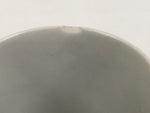 Japanese Porcelain Lidded Bowl Mushiwan White Blue Leaf Floral Sometsuke Y457