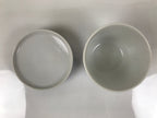 Japanese Porcelain Lidded Bowl Mushiwan White Blue Leaf Floral Sometsuke Y458