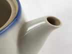 Japanese Porcelain Lidded Teapot Kyusu Pottery Sencha Plum Blossom White PY449