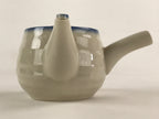 Japanese Porcelain Lidded Teapot Kyusu Pottery Sencha Plum Blossom White PY449