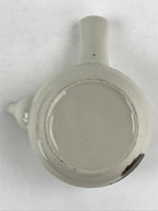 Japanese Porcelain Lidded Teapot Kyusu Pottery Sencha Plum Blossom White PY449