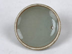 Japanese Porcelain Lidded Teapot Vtg Kyusu Light Green Crackle Glaze PY493