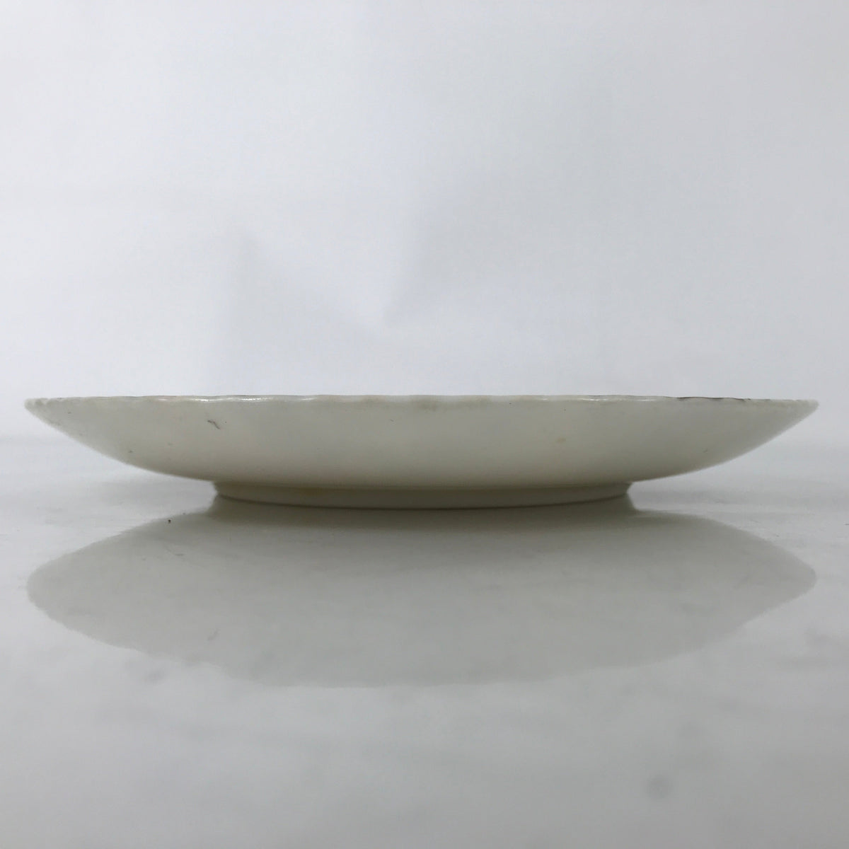 Japanese Porcelain Medium Serving Plate Chuzara Vtg Round Pink Floral Leaf Y243