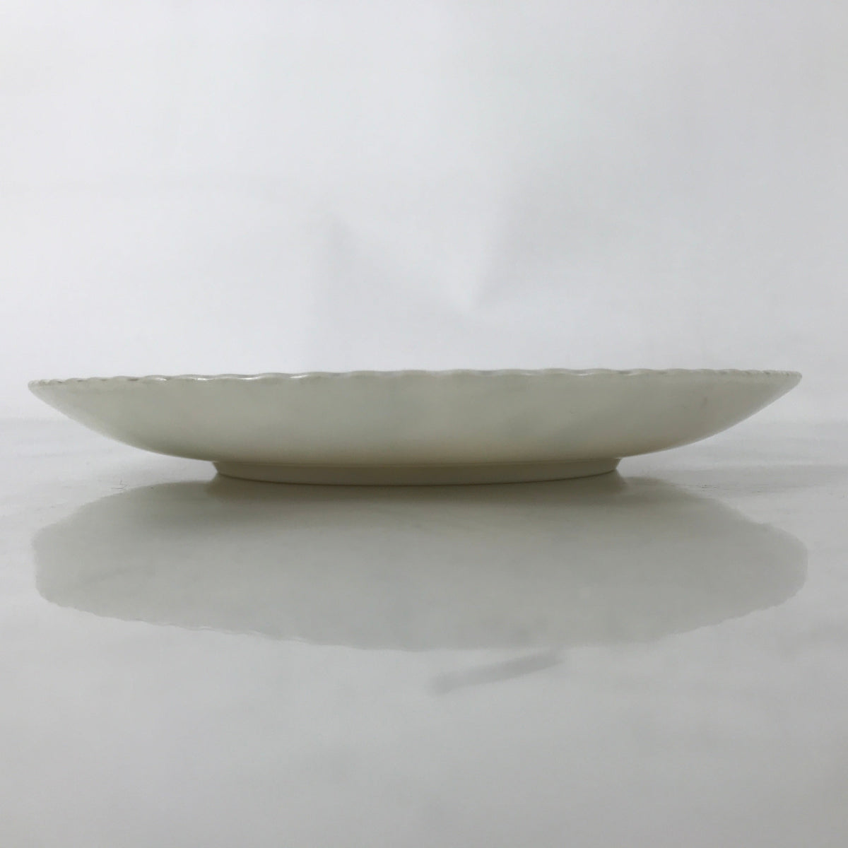 Japanese Porcelain Medium Serving Plate Chuzara Vtg Round Pink Floral Leaf Y245