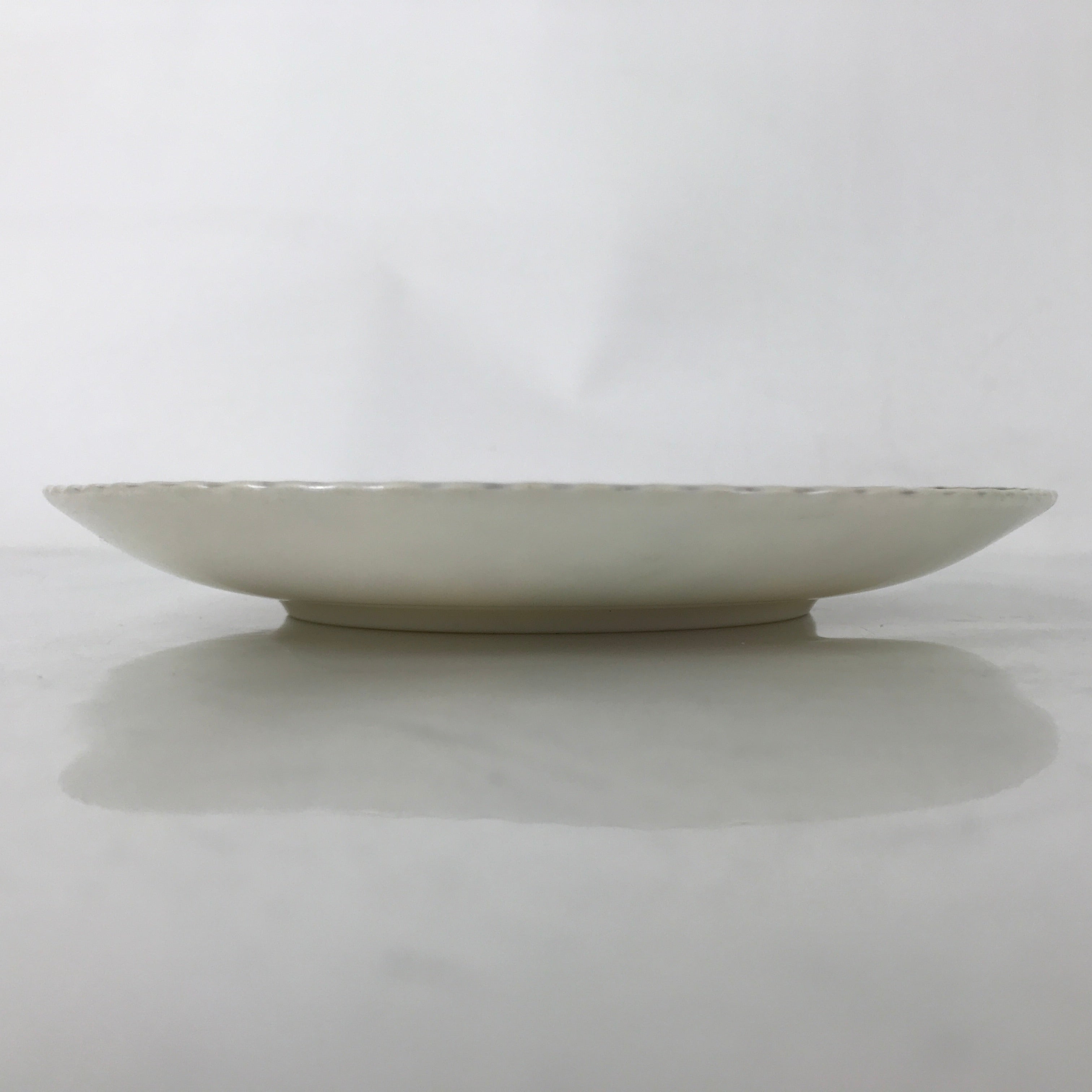 Japanese Porcelain Medium Serving Plate Chuzara Vtg Round Pink Floral Leaf Y246