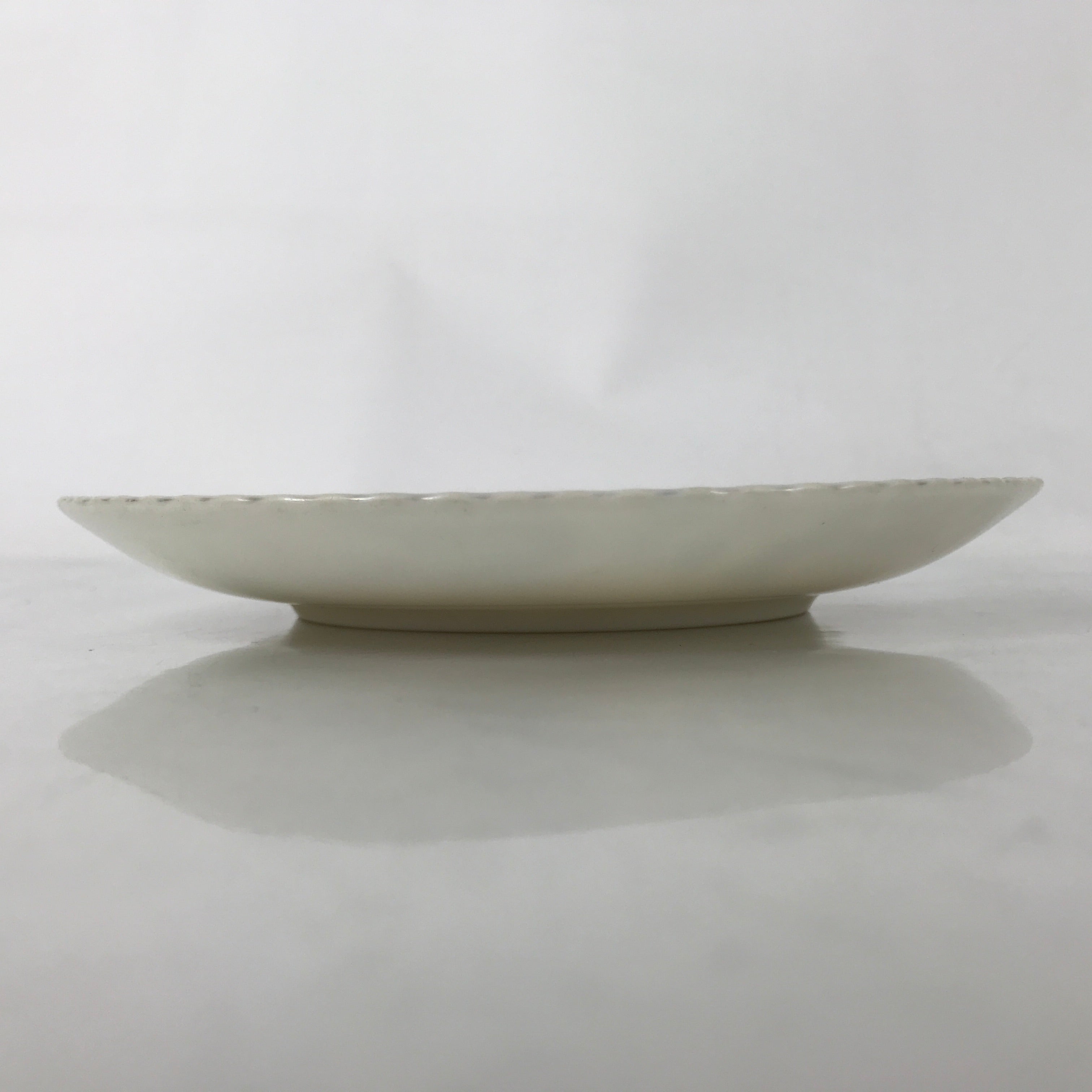 Japanese Porcelain Medium Serving Plate Chuzara Vtg Round Pink Floral Leaf Y246