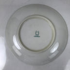Japanese Porcelain Medium Serving Plate Chuzara Vtg Round Pink Floral Leaf Y246