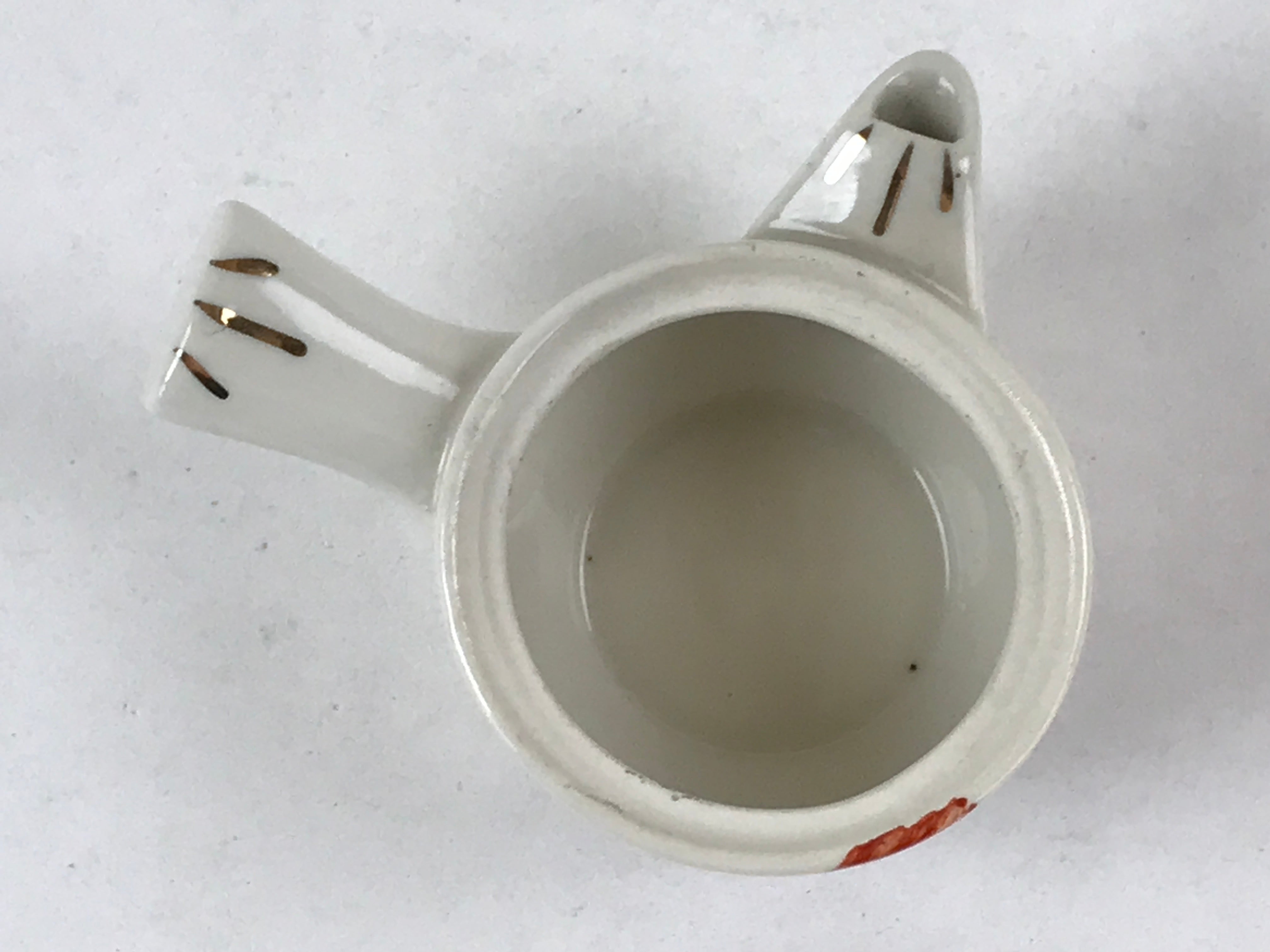 Japanese Porcelain Miniature Tea Set Vtg Kyusu Yokode Teapot 2 Cups White PY541