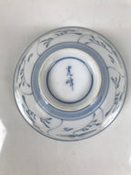 Japanese Porcelain Mino Ware Rice Bowl Chawan Vtg White Blue Plant Vine Tea Y493