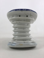 Japanese Porcelain Neck Rest Antique Geisha Takamakura Pillow Blue White JK569