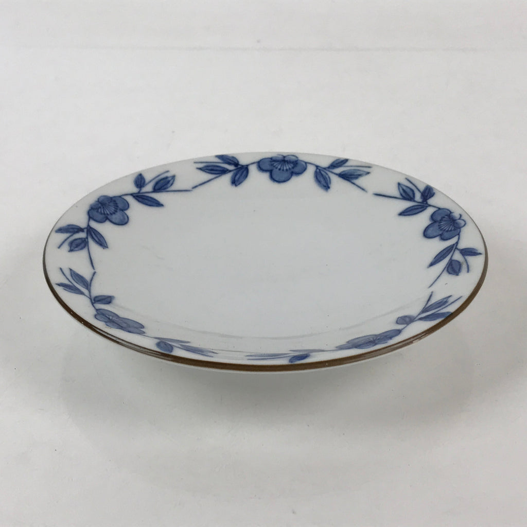 Japanese Porcelain Plate Blue Sometsuke Plum blossoms Flower Pattern Sara PY239