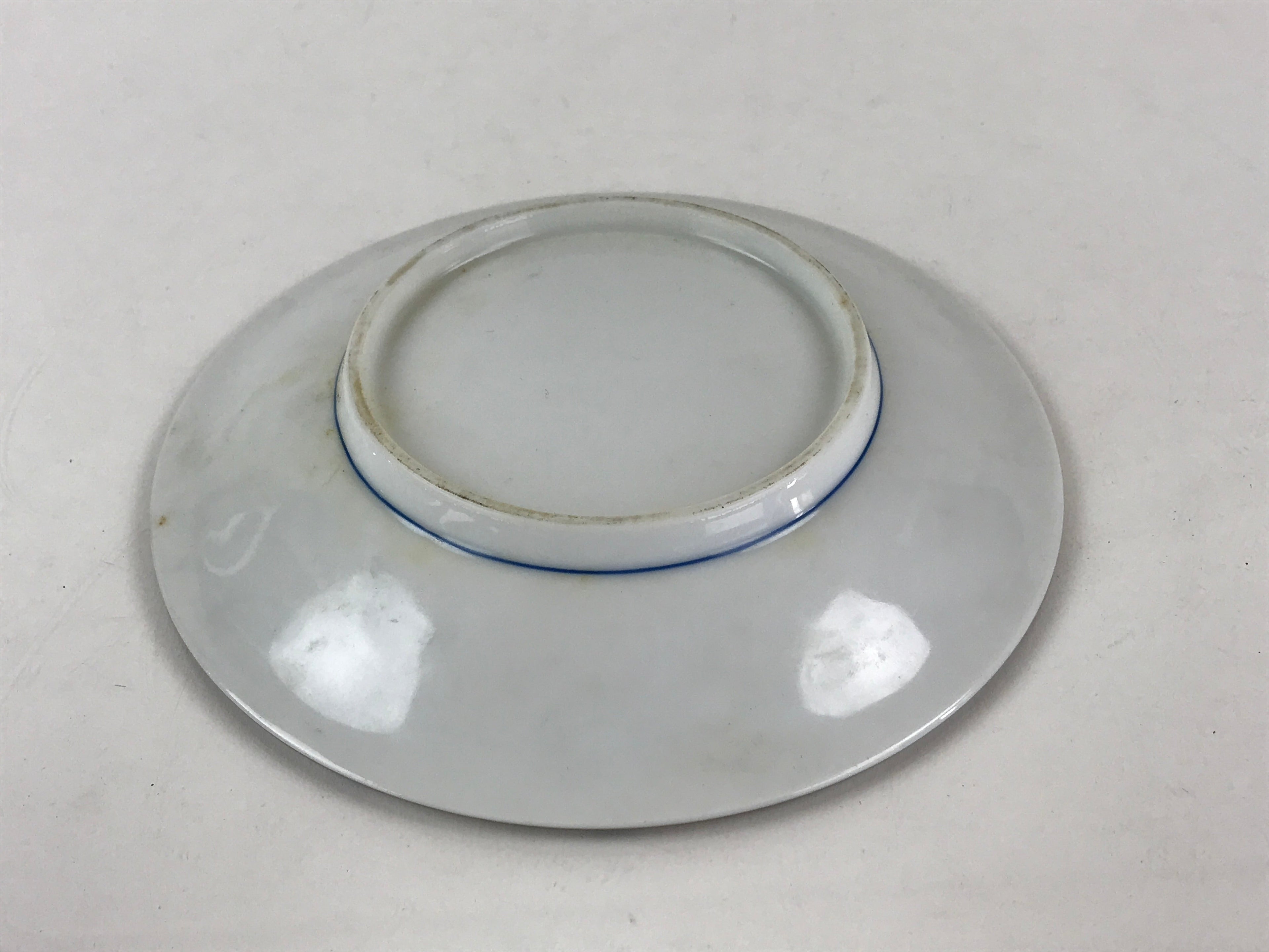 Japanese Porcelain Plate Blue Sometsuke Plum blossoms Flower Pattern Sara PY239