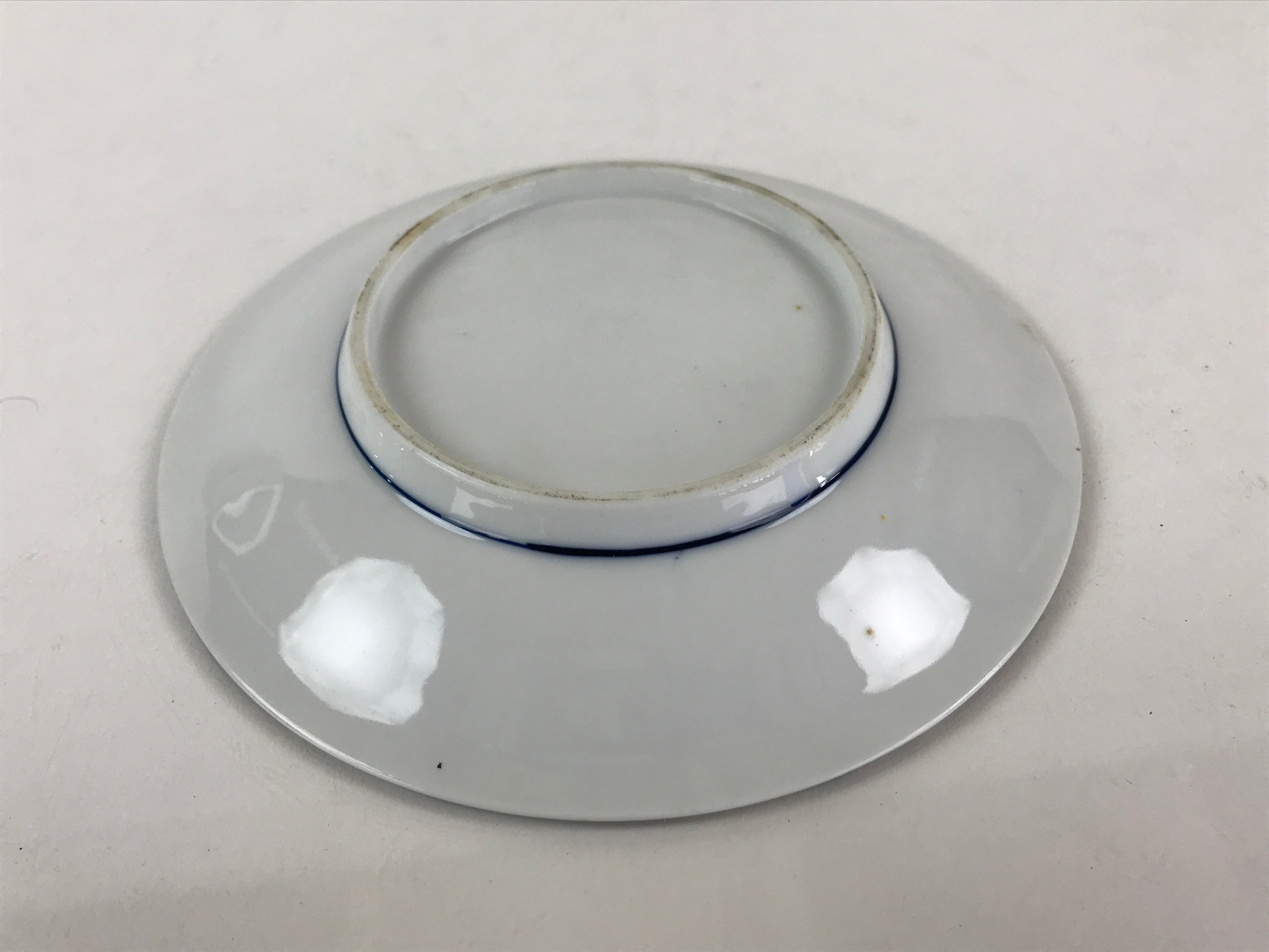 Japanese Porcelain Plate Blue Sometsuke Plum blossoms Flower Pattern Sara PY240