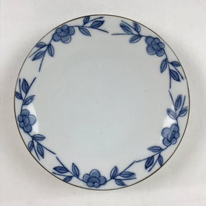 Japanese Porcelain Plate Blue Sometsuke Plum blossoms Flower Pattern Sara PY240