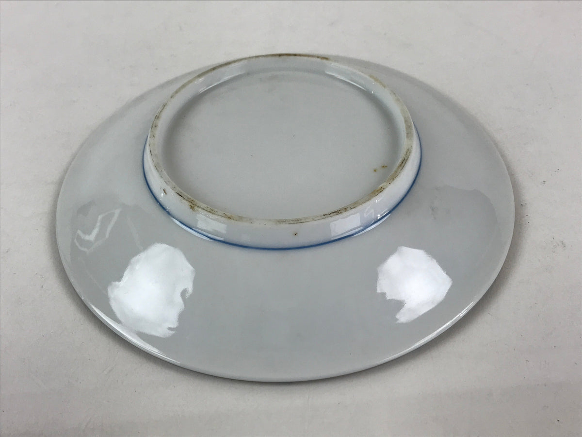 Japanese Porcelain Plate Blue Sometsuke Plum blossoms Flower Pattern Sara PY241