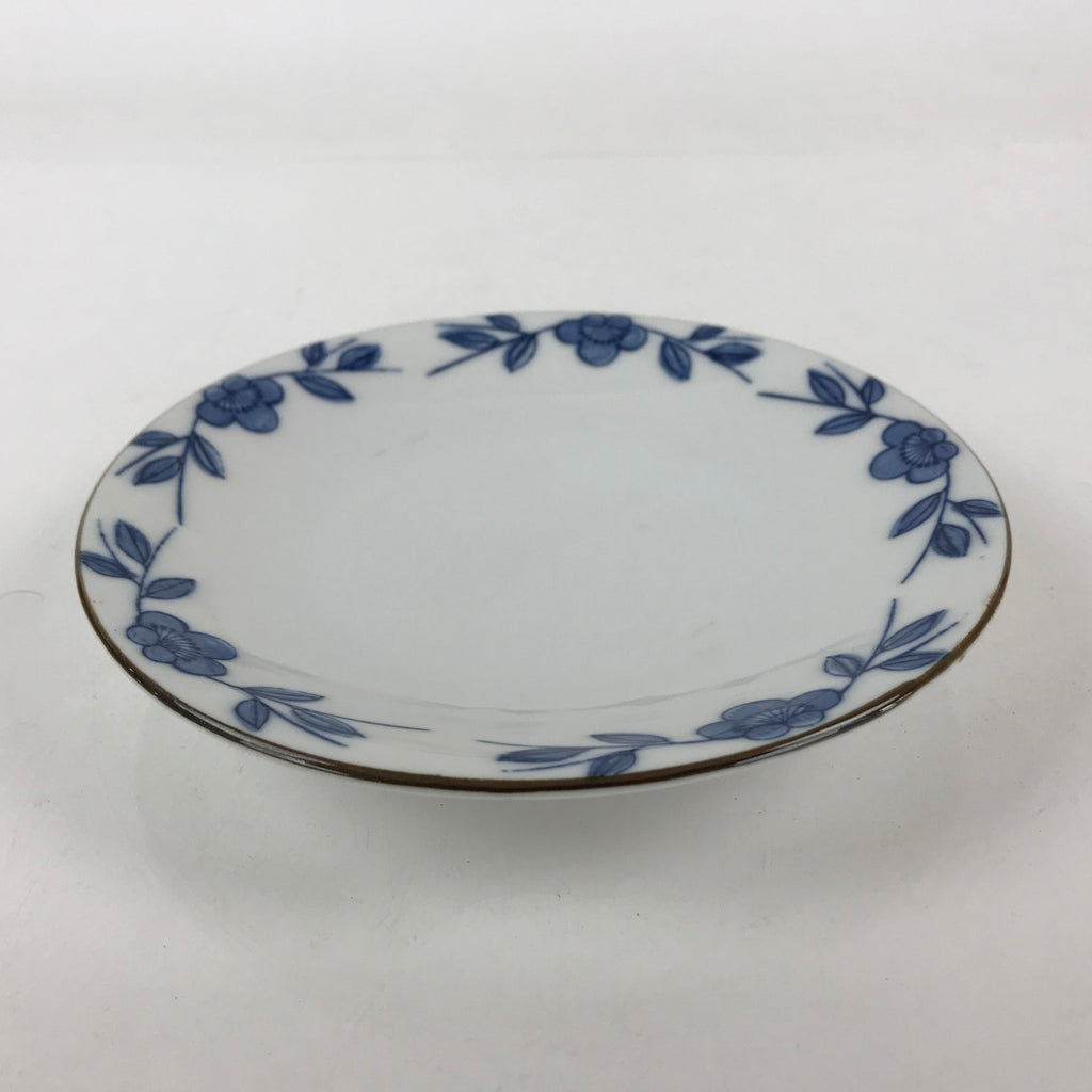Japanese Porcelain Plate Blue Sometsuke Plum blossoms Flower Pattern Sara PY242